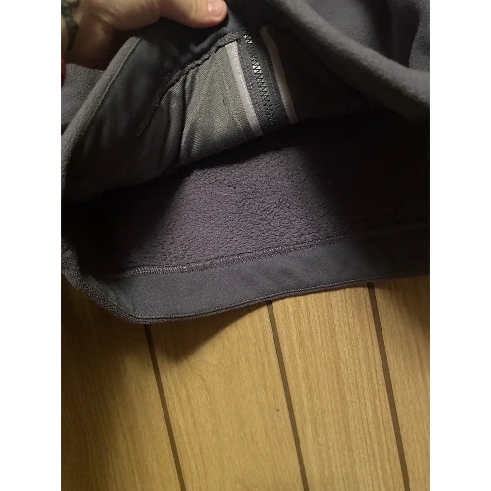 The North Face Men's Small Fleece Jacket Gray Blue Full Zip Outdoor Hiking